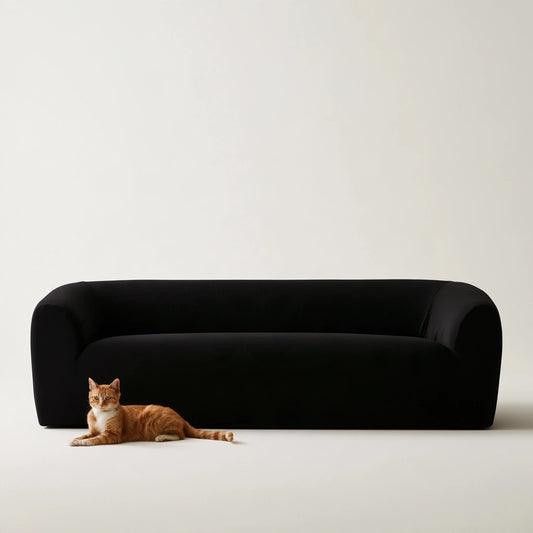 Nowoczesna sofa, o nowoczesnej formie, kolor: czarny